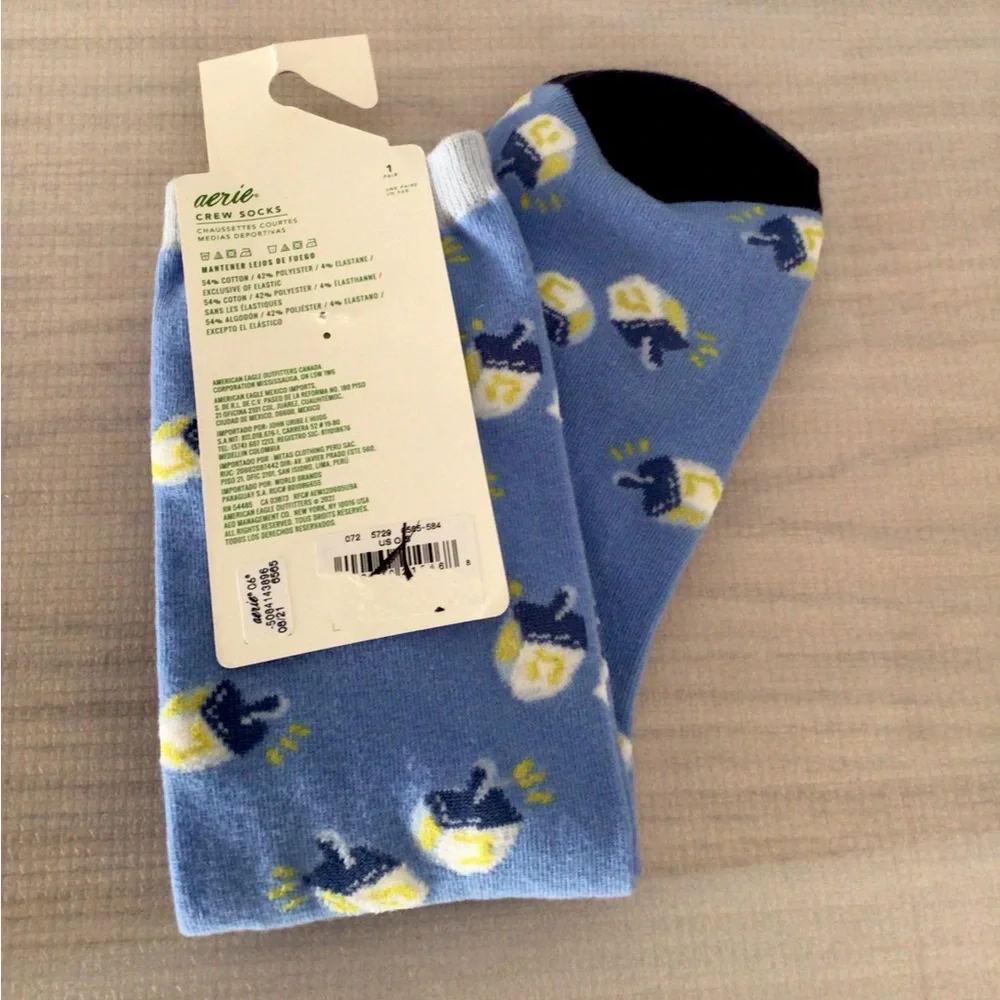 Aerie Dreidel Hanukkah Socks